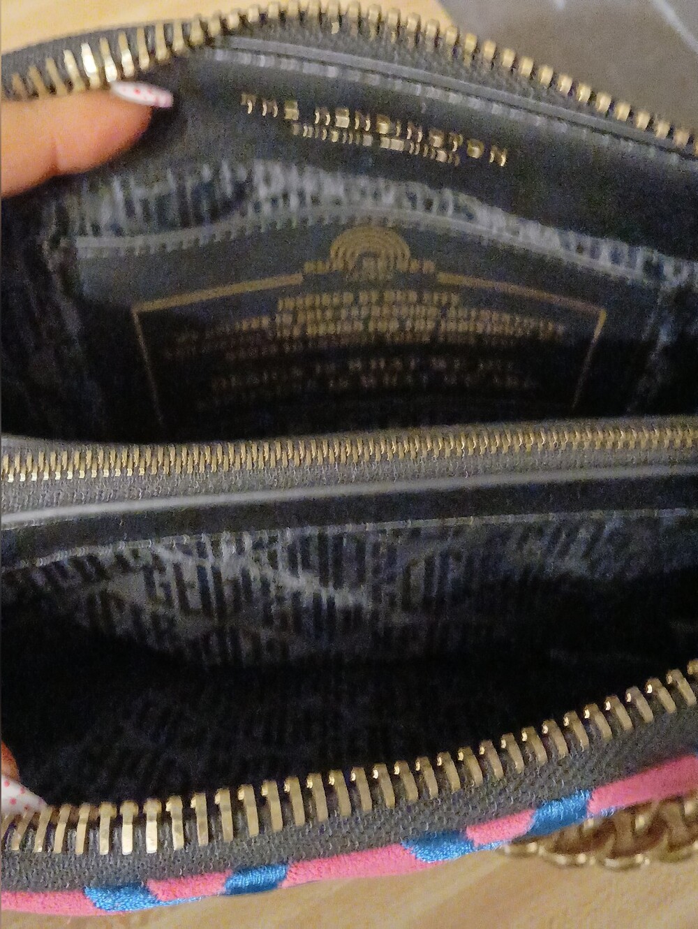 Kurt Geiger NWT Pink/Blue Quilted Shoulder Bag/Crossbody & Dustbag - Picture 9 of 9